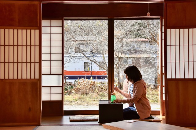 飛騨神岡の喫茶店